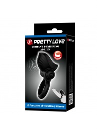 Черное эрекционное кольцо с вибрацией Adrien - Baile - в Майкопе купить с доставкой