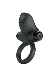 Черное эрекционное кольцо с вибрацией Adrien - Baile - в Майкопе купить с доставкой