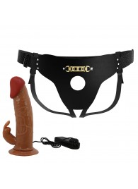 Мужской полый страпон с вибрацией Marion - Baile - купить с доставкой в Майкопе