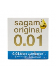 Увлажнённый презерватив Sagami Original 0.01 Extra Lub - 1 шт. - Sagami - купить с доставкой в Майкопе