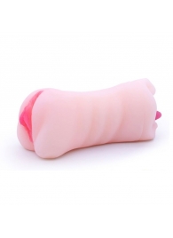 Телесный двусторонний мастурбатор - вагина и ротик - Boys of Toys - в Майкопе купить с доставкой