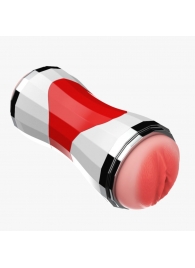 Двусторонний мастурбатор в колбе Power Grip Cup - вагина и ротик - Boys of Toys - в Майкопе купить с доставкой