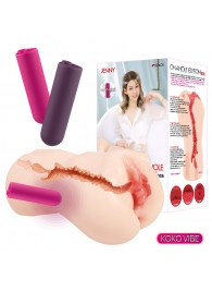 Мастурбатор-вагина с вибрацией Jenny Onahole edition 005 - KOKOS - в Майкопе купить с доставкой
