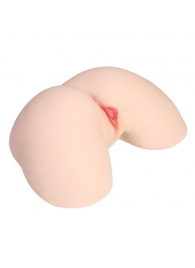 Мастурбатор-полуторс с двойным слоем материала и вибрацией Jenny Onahole Real Hips - KOKOS - в Майкопе купить с доставкой