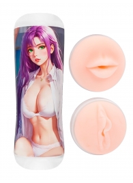 Двусторонний мастурбатор аниме - ротик и вагина - Tokyo Style - в Майкопе купить с доставкой