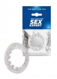 Эрекционное кольцо со стимулирующими шариками на поверхности - Sex Expert - в Майкопе купить с доставкой