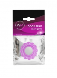 Лиловое эрекционное кольцо с 2 рядами стимулирующих шариков - Erowoman-Eroman - в Майкопе купить с доставкой