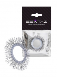 Круглое эрекционное кольцо с «ресничками» - Sextaz - в Майкопе купить с доставкой