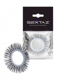 Круглое эрекционное кольцо с длинными «ресничками» - Sextaz - в Майкопе купить с доставкой