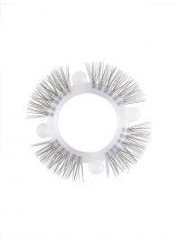 Эластичное кольцо с «ресничками» и 4 шариками - Sextaz - в Майкопе купить с доставкой