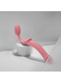 Розовый безремневой страпон Strap-on-me Semi-Realistic Bendable Strap-On size XL - Strap-on-me - купить с доставкой в Майкопе