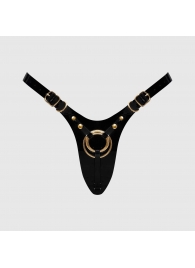 Черный пояс для фиксации насадок Strap-On-Me Leatherette Harness Fabulous - Strap-on-me - купить с доставкой в Майкопе