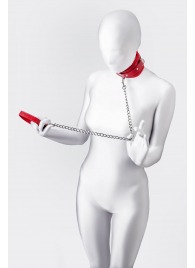 Красный ошейник с подкладкой из меха - ToyFa - купить с доставкой в Майкопе