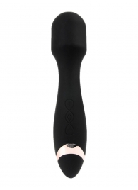 Черный силиконовый wand-вибратор - 18,5 см. - Erokay