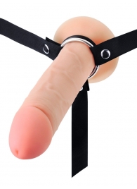 Мужской полый страпон на регулируемых ремешках - 22 см. - Sex Expert - купить с доставкой в Майкопе