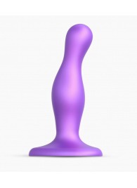 Фиолетовая насадка Strap-On-Me Dildo Plug Curvy size S - Strap-on-me - купить с доставкой в Майкопе