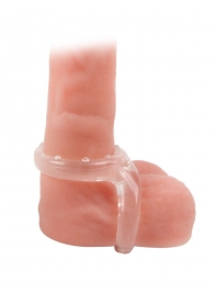 Прозрачное двойное эрекционное кольцо - Sex Expert - в Майкопе купить с доставкой