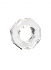 Прозрачное эрекционное кольцо в форме гайки - Sex Expert - в Майкопе купить с доставкой