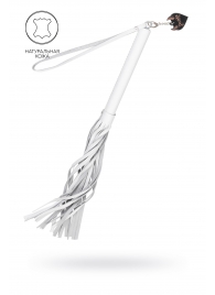 Белая кожаная плеть - 50 см. - Pecado - купить с доставкой в Майкопе