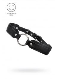 Черный кожаный чокер-ошейник со скруглёнными углами - Pecado - купить с доставкой в Майкопе