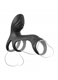 Черная насадка на пенис Ultimate Couples Cage Pro - Pipedream - в Майкопе купить с доставкой