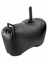Черное надувное кресло с платформой для фиксации дилдо Body Dock Inflatable Love Seat - Pipedream - купить с доставкой в Майкопе