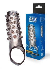 Дымчатая насадка на пенис с выпуклостями - 11 см. - Sex Expert - в Майкопе купить с доставкой