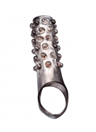 Дымчатая насадка на пенис с выпуклостями - 11 см. - Sex Expert - в Майкопе купить с доставкой