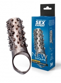 Дымчатая насадка на пенис с шипами и выпуклостями - 12,5 см. - Sex Expert - в Майкопе купить с доставкой