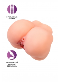 Реалистичный мастурбатор в форме попки с 2 любовными входами - No Name - в Майкопе купить с доставкой