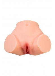 Телесный реалистичный мастурбатор-полуторс с 2 любовными входами - No Name - в Майкопе купить с доставкой
