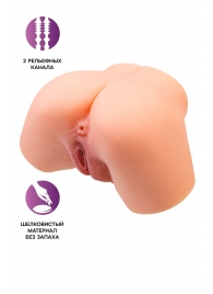 Телесный реалистичный мастурбатор-полуторс с 2 любовными входами - No Name - в Майкопе купить с доставкой