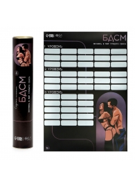 Плакат для двоих со скретч-слоем «БДСМ» - Сима-Ленд - купить с доставкой в Майкопе