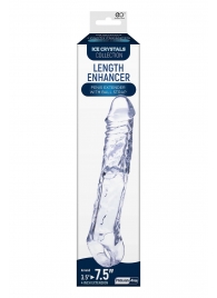 Прозрачная насадка-удлинитель Length Enhancer с подхватом - 22,3 см. - NMC - в Майкопе купить с доставкой