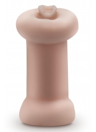 Телесный люминесцентный двусторонний мастурбатор Tasha - Blush Novelties - в Майкопе купить с доставкой