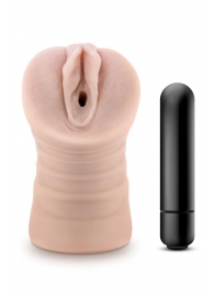 Телесный мастурбатор-вагина Ayumi с вибрацией - Blush Novelties - в Майкопе купить с доставкой