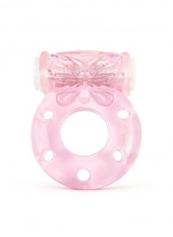 Розовое эрекционное виброкольцо с бабочкой - 1137 - в Майкопе купить с доставкой