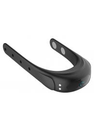 Черное эрекционное виброкольцо на ремешках - Boys of Toys - в Майкопе купить с доставкой