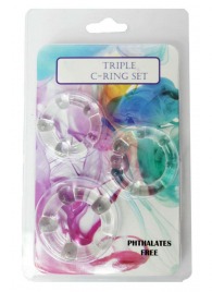 Набор из 3 эрекционных прозрачных колец - Boys of Toys - в Майкопе купить с доставкой