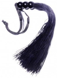 Черная силиконовая плетка - 25,4 см. - Boys of Toys - купить с доставкой в Майкопе