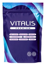 Презервативы VITALIS Premium Sensation с кольцами и точками - 15 шт. - Vitalis - купить с доставкой в Майкопе