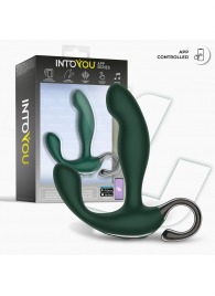 Зеленый вибромассажёр простаты Greeny - 12,8 см. - Intoyou - в Майкопе купить с доставкой