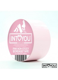 Розовый скотч для фиксации Non-Sticky Bondage Tape - 15 м. - Intoyou - купить с доставкой в Майкопе