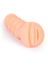 Телесный мастурбатор-вагина с эрекционными кольцами в комплекте - Sexy Girl - в Майкопе купить с доставкой