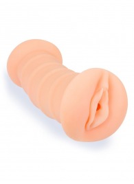 Телесный двусторонний мастурбатор с вибропулей и эрекционными кольцами в комплекте - Sexy Girl - в Майкопе купить с доставкой
