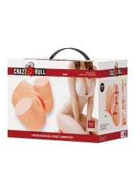 Телесный мастурбатор Liora с 2 любовными тоннелями - Baile - в Майкопе купить с доставкой