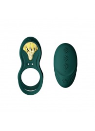 Зеленое эрекционное виброкольцо Bayek с пультом ДУ - Zalo - в Майкопе купить с доставкой