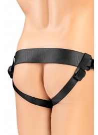 Телесный фаллопротез на черных ремнях Conall - 15 см. - ToyFa - купить с доставкой в Майкопе