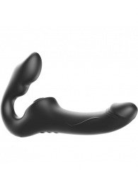 Черный безремневой страпон с 3 моторами - Ibiza - купить с доставкой в Майкопе