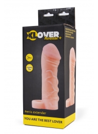 Фаллическая удлиняющая насадка с кольцом для фиксации - 16 см. - ToyFa - в Майкопе купить с доставкой